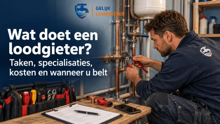 Wat doet een loodgieter? Taken, specialisaties, kosten en wanneer u belt 