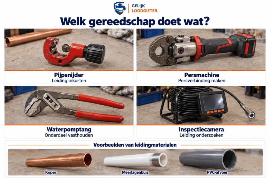 Loodgietersgereedschap met functies